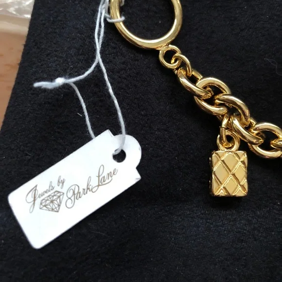 Park Lane charm bracelet,gold w/ multicol’d crysts - Picture 2 of 4